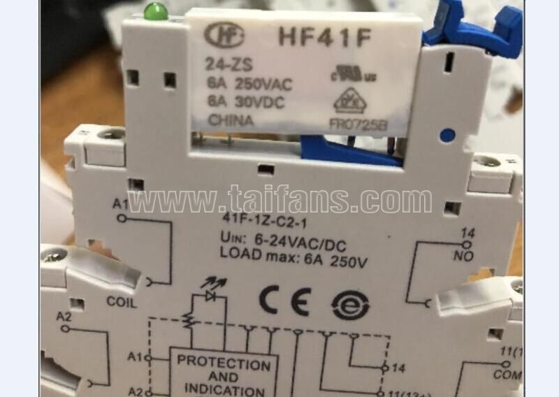 41F-1Z-C2-1 base HF41F-024-ZS HF41F-24-ZS HF41F 24-ZS 24V 24VDC DC24V 6A 250VAC